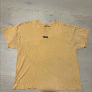 Team Sesh Bones Tee Shirt Mens Large Yellow Merch Classic OG Crown Logo Mustard